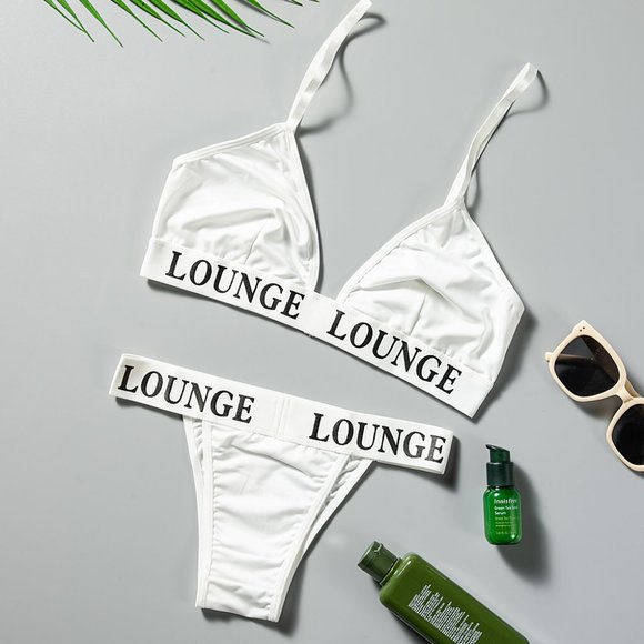 White Women's Intimate Set - Picture 2 of 3